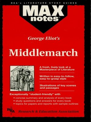 cover image of Middlemarch: MAXNotes Literature Guide